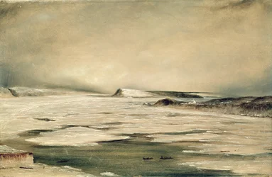 El río San Lorenzo desde Quebec, 1847